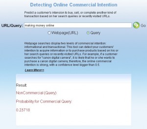 Detecting Online Commercial Intention